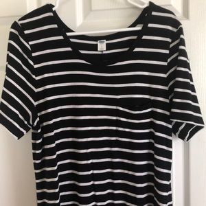 Old navy black and white striped dress